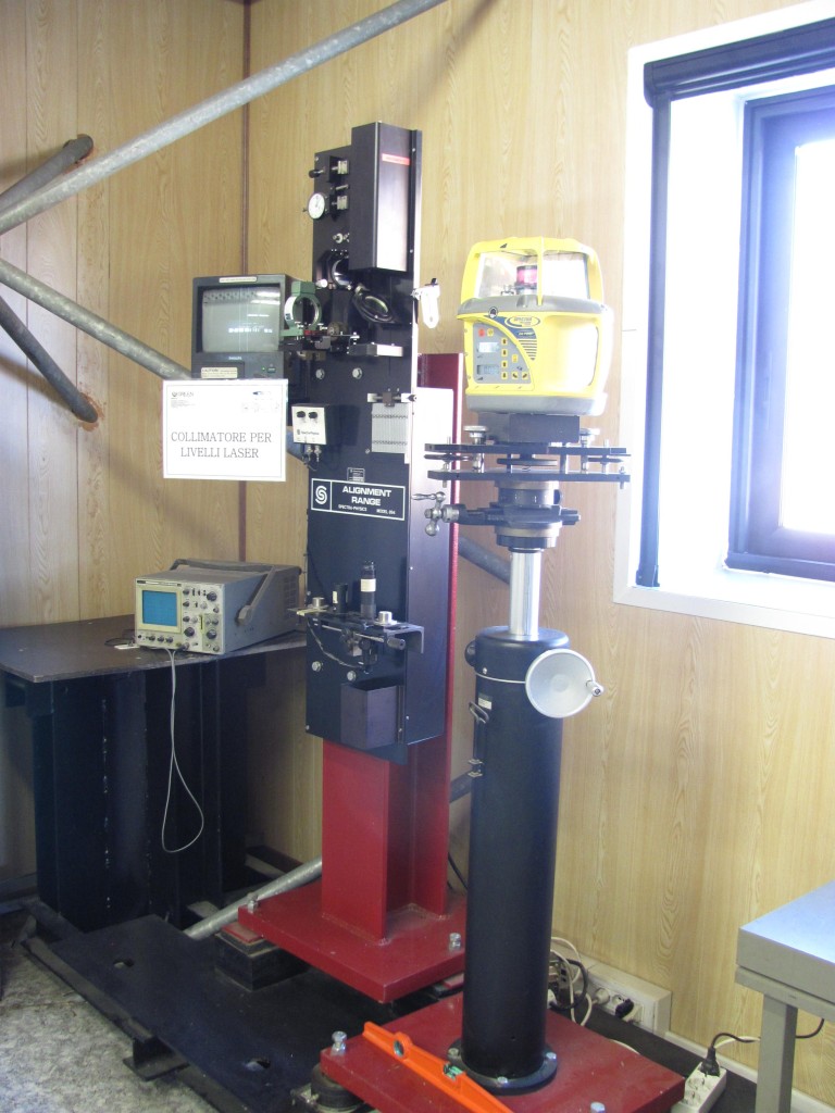 Collimatore verticale per laser
